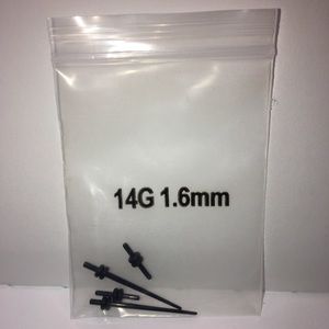 Black straight plug gauge(1.6mm, 2mm, and 2.4mm)
